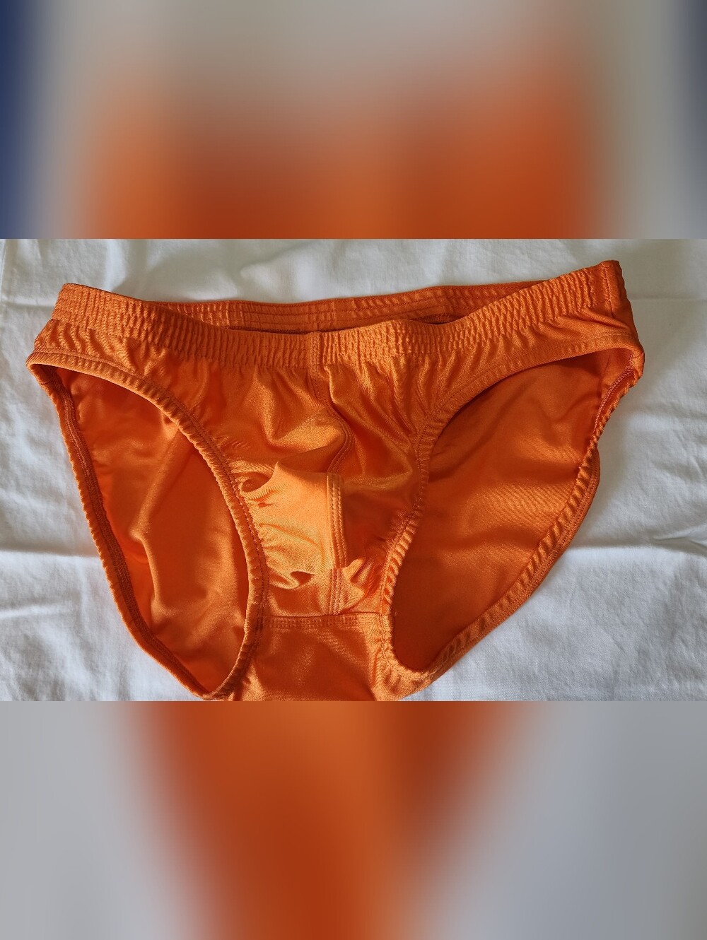 Men's Orange Swim Briefs – Sleek Performance Swimwear